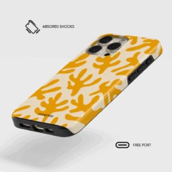 Sunday Pink Tough IPhone Case -Coverlab Case Shop Algae Yellow Tough iPhone Case Coverlab 3 1
