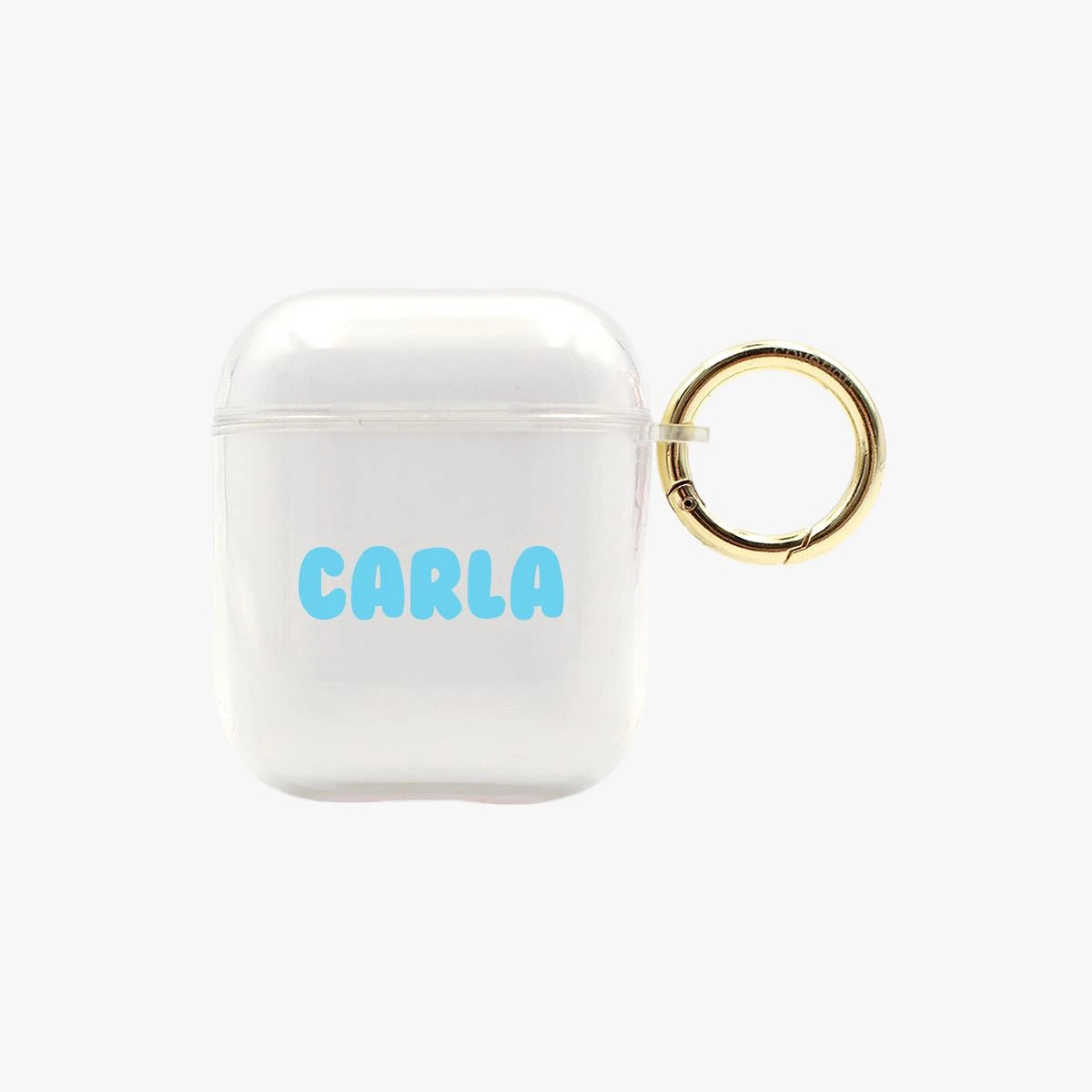 Bubble Name Personalised Clear AirPods Case 1 Bubble Name Personalised Clear AirPods Case