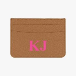 Big Initials Personalised Leather Card Holder