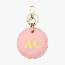 Big Initials Personalised Leather Keyring