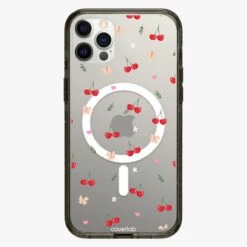 Cherry And Butterfly Personalised MagSafe IPhone Case