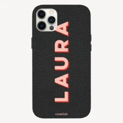 Bold Name Personalised Leather IPhone Case