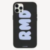Bubble Name Personalised Leather IPhone Case