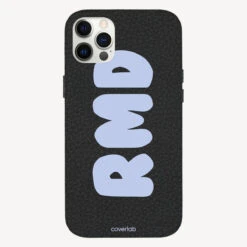 Bubble Name Personalised Leather IPhone Case