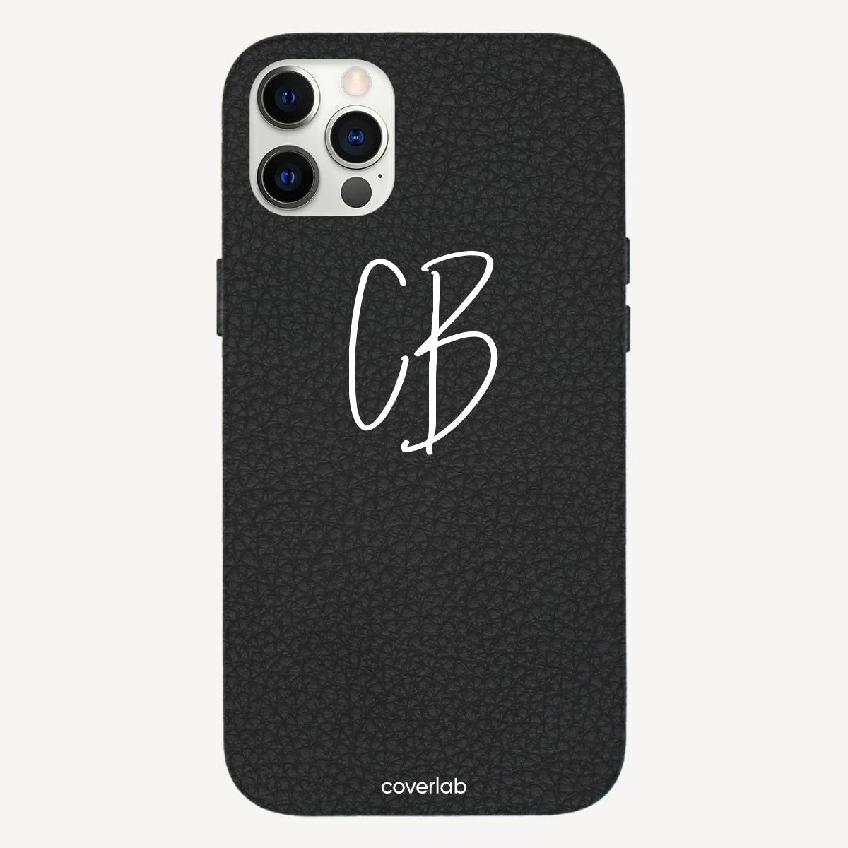 Cursive Initials Personalised Leather IPhone Case 1 Cursive Initials Personalised Leather IPhone Case