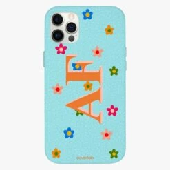 Floral Personalised Leather IPhone Case