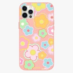 Floral Power Personalised Leather IPhone Case