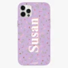 Girls Flowers Personalised Leather IPhone Case
