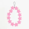 Fluffy Pink Stars Phone Strap