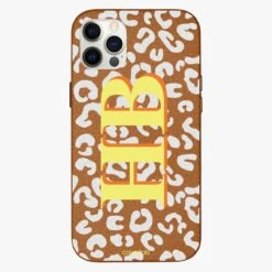 Leopard Personalised Leather IPhone Case