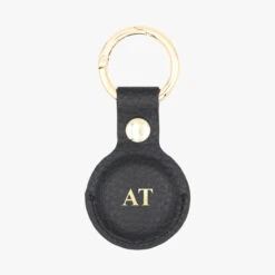 Monogram Personalised Leather AirTag Case