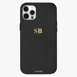 Monogram Personalised Leather IPhone Case