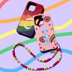 Rainbow And Hearts Personalised Leather IPhone Case 5 Rainbow And Hearts Personalised Leather IPhone Case -Coverlab Case Shop PersonalisedLeatherPhoneCaseCoverlab3 492fbd6e 577e 45d6 9630 191bf0aa3326