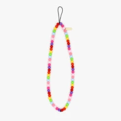 Rainbow Beaded Phone Strap