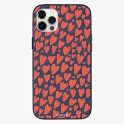 Red Heart Personalised Leather IPhone Case