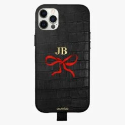 Ribbon Personalised Leather IPhone Case