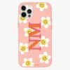 Smiley Daisy Personalised Leather IPhone Case