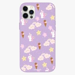 Unicorns Personalised Leather IPhone Case