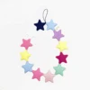 Fluffy Multicolor Stars Phone Strap